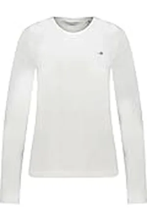 GANT Camiseta Reg Shield LS, , XL para Mujer