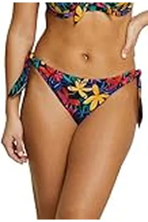 Sans Complexe Island Dream Traje de baño, Bragas de Cintura Baja, Florale Noir, 38-40 para Mujer