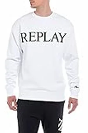 Replay M6527, Sudadera Hombre, Blanco , XS