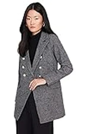 Trendyol Damen Modest Blazer Herringbone Webstoff Jacke Abrigo, , 42 De Las Mujeres