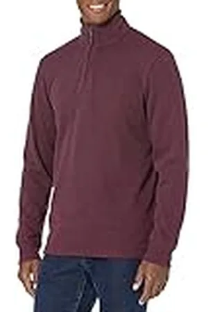 Amazon Jersey de Canalé Francés con Cremallera de un Cuarto Hombre, , XL