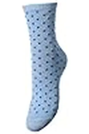 Pieces® Pcsebby Glitter Long Pattern Noos BC Calcetines con Purpurina, , Talla única Mujeres