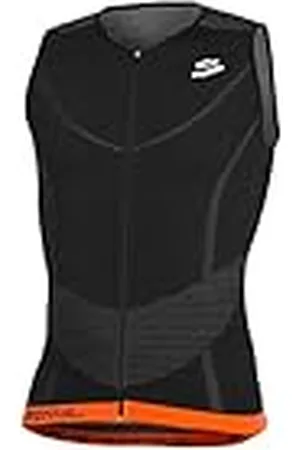 Spiuk Long Distance - Top para Hombre, Color Negro/Naranja, Talla XS/S
