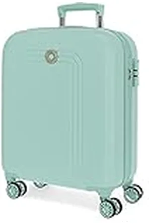 MOVOM Riga Maleta de Cabina Verde 40x55x20 cms Rígida ABS Cierre combinación 37L 2,8Kgs 4 Ruedas Dobles Equipaje de Mano