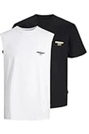 JACK & JONES Jorbora Oversize SL Mix 2pk MP Juego Camiseta sin Mangas, , XL 2 Hombres