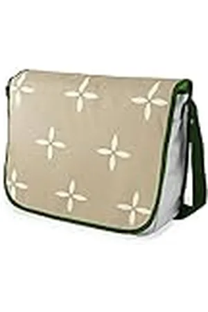Bonamaison Bolso escolar de mensajero impreso digitalmente con correa caqui para estudiantes, bolsa cruzada, bolsa de mensajero, bolsa de hombro para la escuela, vuelta a la escuela, tamaño: 29 x 36