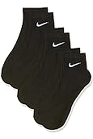 Nike U NK Everyday Cush Ankle 3Pr Socks, Hombre, Black/White, XL