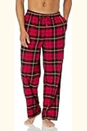 Amazon Pantalón de pijama en franela (disponible en tallas grandes y largos especiales) Hombre, , M