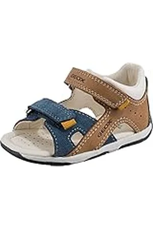 Geox B SANDAL TAPUZ BOY, Primeros Pasos para Bebé-Niños, CARAMEL/NAVY, 19 EU