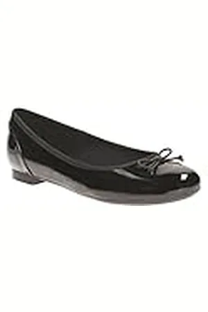 Clarks Couture Bloom, Bailarinas para Mujer, Cuero Negro, 41.5 EU