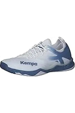 Kempa Wing Lite 2.0, Zapatillas de Balonmano Hombre, weiß/Classic Blau, 39 EU