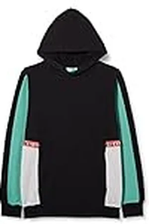 Benetton Camiseta M/L 3J68C200W Sudadera con Capucha DE Manga Larga, , 140 para Niños