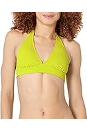 Amazon Top de Bikini con Tirantes, Escote Halter y Soporte Ligero (Disponible en Tallas Grandes) Mujer, , 40