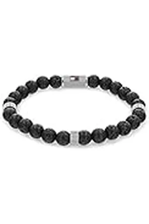Tommy Hilfiger Jewelry Pulsera de Cuentas para Hombre Con Piedras De Lava - 2790435