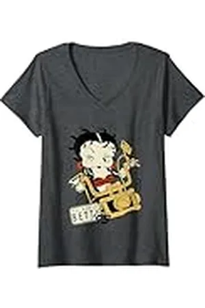 Betty Boop Mujer Ez Rider Betty Camiseta Cuello V