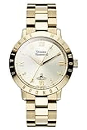 Vivienne Westwood Reloj de Cuarzo para Mujer Dorado con Esfera analógica y Correa Dorada de Acero Inoxidable de VV152GDGD Bloomsbury