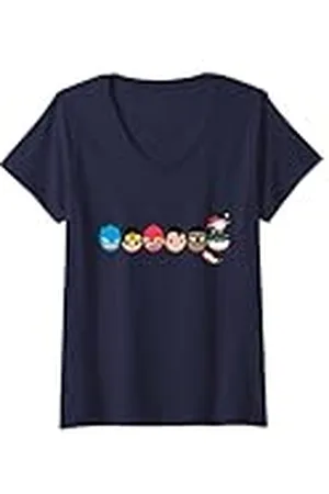 DC Comics Originals Mujer DC Super Friends 6 Good Easter Eggs Characters Camiseta Cuello V