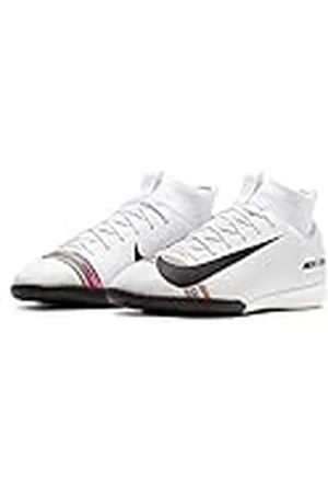 Nike Jr Superfly 6 Academy GS IC, Zapatillas de Fútbol Unisex Niños, Blanco (White/Black/Pure Platinum 109), 35.5 EU