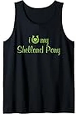 Hip Entrenador ecuestre I Love My Shetland Pony Horse Camiseta sin Mangas