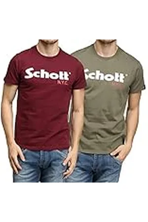 Schott NYC TS01MCLOGO, Camisa, Hombre, , S