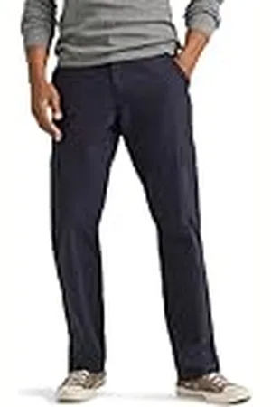Wrangler Pantalón Tipo Cargo clásico de Sarga para Hombre - Azul - 40W x 32L