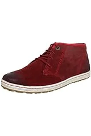 QS by s.Oliver Casual, Zapatillas Altas Mujer, Rojo-Rot (Chili Antic 525), 39