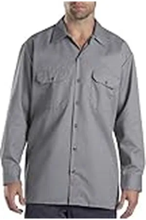 Dickies Long Sleeve Work Shirt Camisa, Hombre, , XL