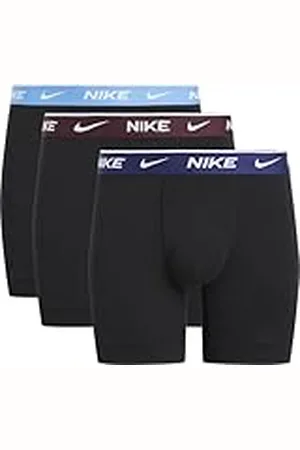 Nike Boxer Brief 3PK Ropa Interior, Blk-Uni BE/BE VOD/Burg Crush WB, M Hombre