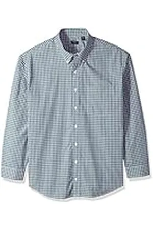 Arrow 1851 Camisa de manga larga con botones de manga larga Hamilton para hombre - Azul - X-Large Tall