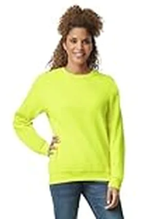 Gildan Sudadera de Forro Polar con Cuello Redondo, Estilo G18000, , S para Hombre
