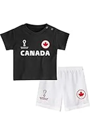 FIFA Unisex Kinder Official World Cup 2022 Tee & Short Set, Toddlers, Canada, Team Colours, Age 2, Red, Small