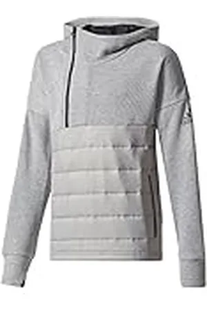 adidas YB M Pad H Zip Sudadera, niños, Gris (brgrin/Negro), 164