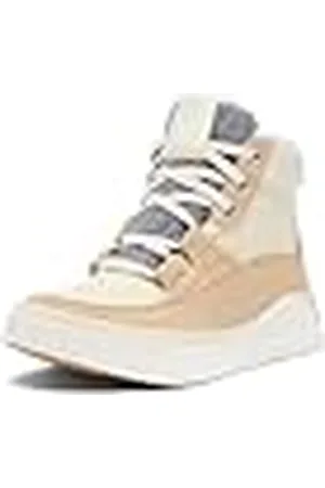 sorel Out N About 4 Mid Sneaker Waterproof, Zapatillas Mujer, Honey White/Ceramic, 38.5 EU