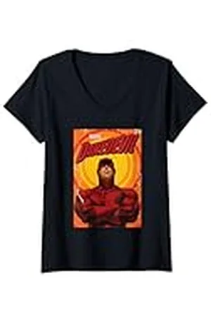 Daredevil Mujer Radial Back Devil Camiseta Cuello V