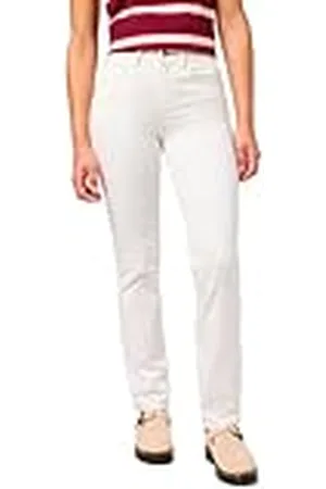 Wrangler Straight Calzoncillos, White, 28W / 32L De Las Mujeres
