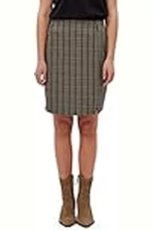 DESIRES Eninna Check Skirt, Falda a cuadros Mujer, , XL