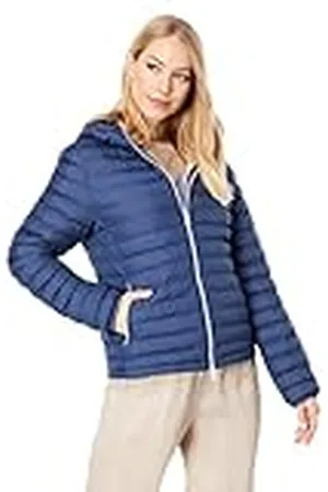 ECOALF Abrigo Mujer Atlanticalf, de Poliéster Reciclado, con Cuello Redondo, Relleno de Fellex, Ultraligero y Cómodo, Chaqueta Mujer, Talla S, Color