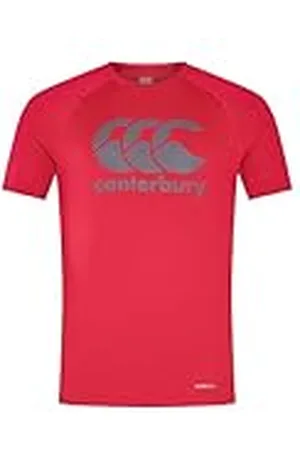 Canterbury Large Logo Superlight Camiseta para Hombre, Flag Red, M