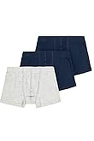 NAME IT Nkmtights 3P Noos Pantis, Grey Melange/Pack:w/ 2xDark Sapphire, 98 para Niños
