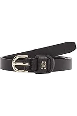 Tommy Hilfiger Cinturón Mujer Essential Effortless 1,5 cm estrecho, Negro (Black), 75 cm