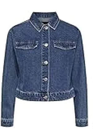 Pieces® Pctessie LS Dnm Mb873 Noos BC-Chaqueta Vaquera, , M para Mujer