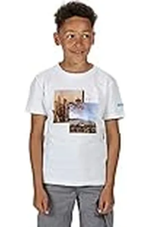 Regatta Bosley III - Camiseta Estampada De Algodón T-Shirts/Polos/Vests, Unisex niños, , 11-12