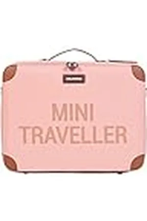 Childhome Maleta para niños, Fin de Semana, Formato de Cabina, Compacto, sólido, asa para Transporte, Etiqueta Nombre, diseño, Piel sintética, Mini Viajero/Cobre
