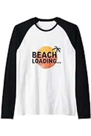 CreaStyle-KT En el proceso de carga de la playa… Camiseta Manga Raglan