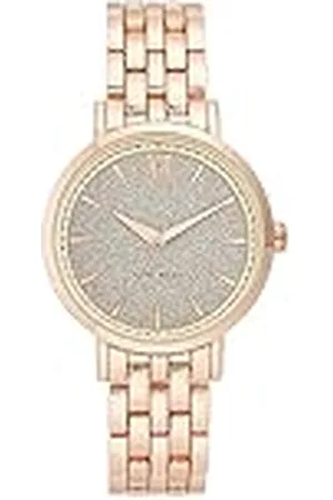Nine West Reloj con Esfera acentuada con Purpurina para Mujer, NW/2402