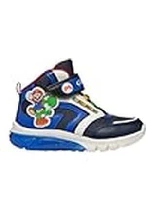 Geox J CIBERDRON Boy J, Zapatillas, Navy/Royal, 25 EU