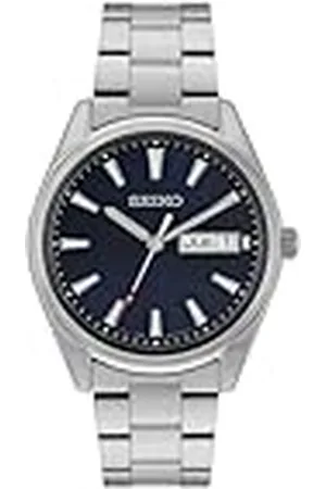 Seiko Reloj Analógico para Hombre de Cuarzo japonés con Correa en Acero Inoxidable SUR341P1