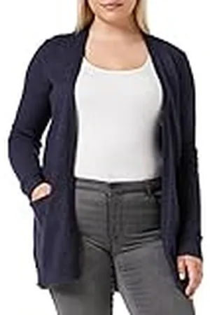 VILA Clothes Viril L/s Open Knit Cardigan-Noos, Chaqueta Punto Mujer, , 42 (Talla del Fabricante: Large)