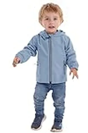Killtec Niños Chaqueta funcional/chubasquero con capucha FIOS 10 MNS JCKT, hell denim, 122/128, 42906-000