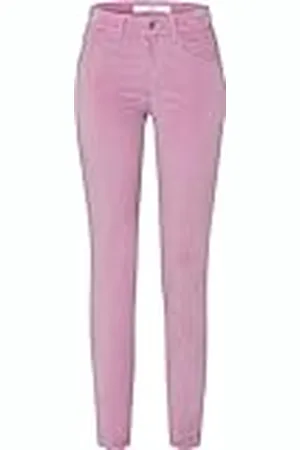 Brax Style Ana-Pantalones de Cinco Bolsillos en Calidad de Pana Fina Panas, Morado, 32W x 30L para Mujer
